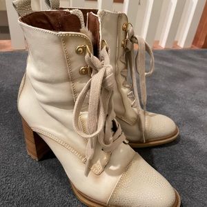 Zip up boots